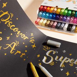 Mideer Acrylic Markers - Round Nib (12 Colours)
