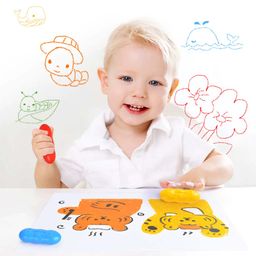 Mideer Pea Beeswax Crayons - 8 Colours