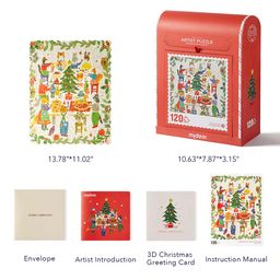 Mideer Christmas Puzzle Gift Box (120pcs)