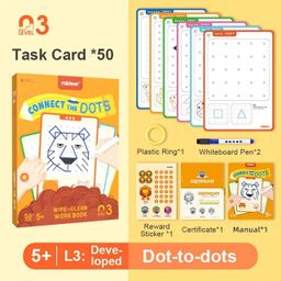 Mideer Level 3 Connect the Dots Write & Wipe Cards