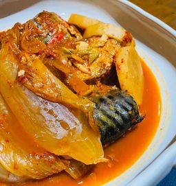고등어 김치찜 Braised Saba Fish with Kimchi