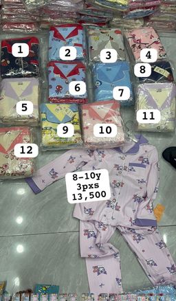 Pajama with color 8-10 y 13500  22/10/25  min 3 Usafiri tu