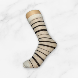 [10094] - 2 Pairs Women’s Bamboo High-Cut Crew Socks – Soft, Breathable & Eco-Friendly Comfort 