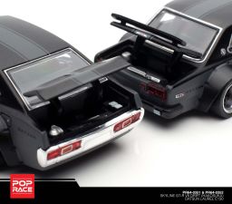 POP RACE MODEL 1/64 SKYLINE GT-R V8 DRIFT HAKOSUKA & LAUREL C130 BOX SET - (HONG KONG TOY CAR SALON)