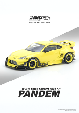 INNO MODEL 1/64 TOYOTA GR86 PANDEM - YELLOW
