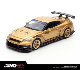 INNO MODEL 1/64 SKYLINE GT-R (R35) TOP SECRET THAILAND - GOLD TDE25 EDITION