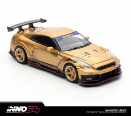 INNO MODEL 1/64 SKYLINE GT-R (R35) TOP SECRET THAILAND - GOLD TDE25 EDITION