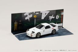 HOBBY JAPAN MODEL 1/64 MAZDA RX-7 (FC3S) RED SUNS / INITIAL-D RYOSUKE TAKAHASHI VS TAKUMI FUJIWARA