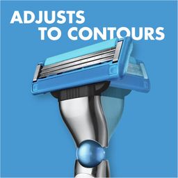 Gilette Mach3 Turbo 3D Razor Handle + 2 Blades