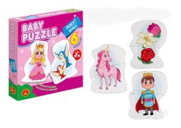 6 in 1 puzzle box - Princess (2-7pcs)