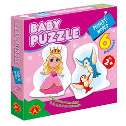 6 in 1 puzzle box - Princess (2-7pcs)