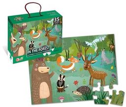 Jumbo floor puzzle - Forest animals (35pcs) 