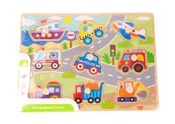 Tooky Peg Puzzle - Transport