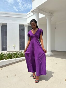 Opulence chic pleat maxi