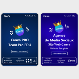 CANVA - Abonnement Canva Pro EDU + Site Web Canva - Agence de Média Sociaux