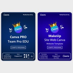 CANVA - Abonnement Canva Pro EDU + Site Web Canva - MakeUp