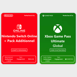 Nintendo Switch Online + Pack Additionnel + Xbox Game Pass Ultimate