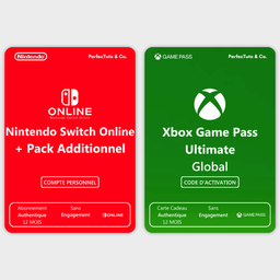 Nintendo Switch Online + Pack Additionnel + Xbox Game Pass Ultimate