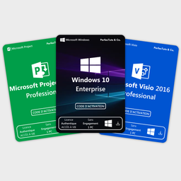 Windows 10 Enterprise + Microsoft Project 2016 Professional + Microsoft Visio 2016 Professional