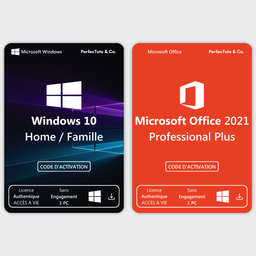 Windows 10 Home _ Famille + Microsoft Office 2021 Professional Plus