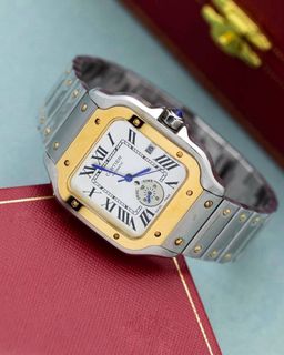 שעון יד קרטייה לגברים 45 מ״מ – רמת 1:1 מאסטר, מנגנון אוטומטי שווייצרי, כולל קופסה וניירות מקוריים