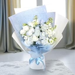 Blue Roses Eustoma Matthiola (Dreamy)