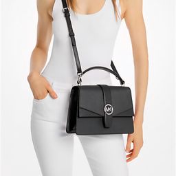Michael Kors - Greenwich Medium Saffiano Leather Satchel | Black