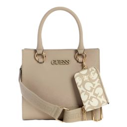 GUESS - ZINNIA SMALL SATCHEL | TAUPE