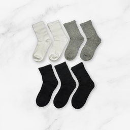 [10209] - 7 Pairs Men’s High-Cut Cotton Socks – Breathable, Antibacterial & Sweat-Absorbing 