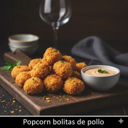 Popcorn bolitas de pollo