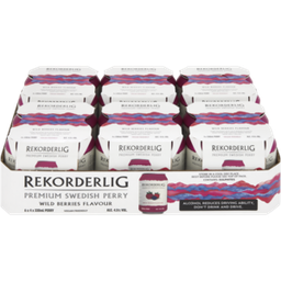 Rekorderlig Wild Berries Flavour Premium Swedish Perry Cans 24 x 330ml