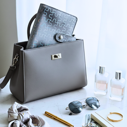 🖤 Classeur A7 puzzle gris holographique