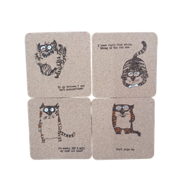 Cat Coasters – Rescue Boutique / Posavasos de Gatos – Rescue Boutique
