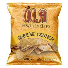 Ola tortilla chips cheese crunch 200g