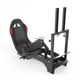 Cockpit simulador de corrida para todos os volantes Logitech G923|G29|G920|FlashFire F111|Megacom|Thrustmaster|Fanatec|PlayStation 5/4|Xbox Series S/X|PC com suporte para câmbio, branco