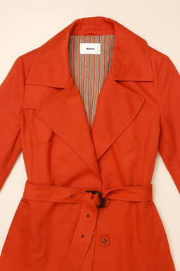 Chaqueta roja con cinturón y solapas clásicas Merona - Size M