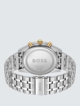 BOSS 1514195 Men's Quartz Bracelet Strap Watch, Silver/Green