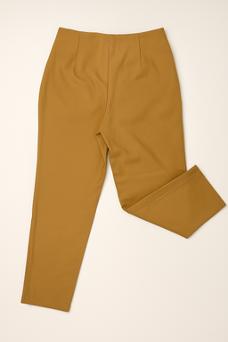 Pantalón mostaza de corte recto - Size M