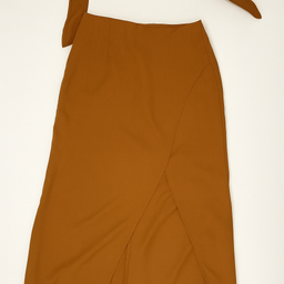 Conjunto marrón de dos piezas con lazo al frente - Size M