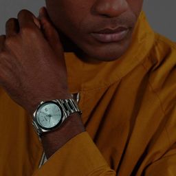 BOSS Watches Strike Steel & Turquoise Dial 41MM Date Watch