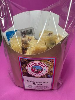 Cookie Fries with nutella dip