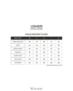 (Pre-order) She Dazzle Usher Unisex Jumper - Navy Blue