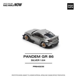 POP RACE MODEL 1/64 PANDEM GR86 - SILVER