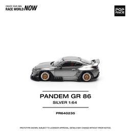 POP RACE MODEL 1/64 PANDEM GR86 - SILVER
