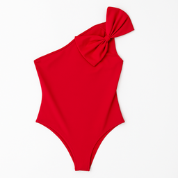 Body rojo de un hombro con lazo - Size M