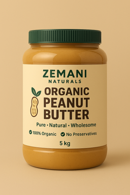 Zemani Naturals Organic Peanut Butter – 5kg Jar