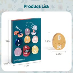 TopBright Number Matching & Sorting Set - Dinosaurs (18pcs)