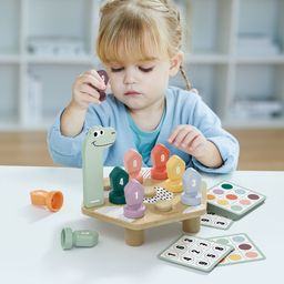 TopBright Happy Dino Twist - Number & Colour Matching Game (20pcs)