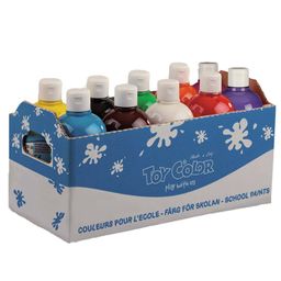 Toy Color Superwashable Ready-Mix Tempera Paint - Bulk Pack 10 x 250ml
