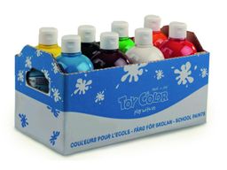 Toy Color Superwashable Ready-Mix Tempera Paint - Bulk Pack 8 x 500ml